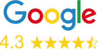google 4.3 star rating logo
